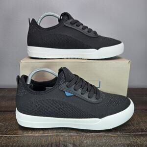 Vessi Weekend 1.5 Sneaker Womens Size 7 Waterproof Shoes Asphalt Black White